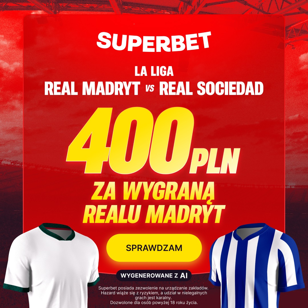 Kurs 200.00 na zwycięstwo Realu Madryt