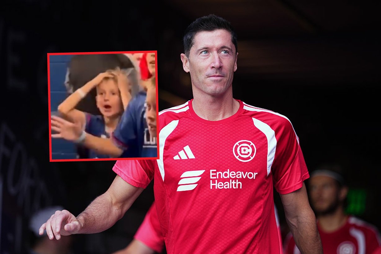 Zobaczył Lewandowskiego. Sceny przed meczem Chicago Fire