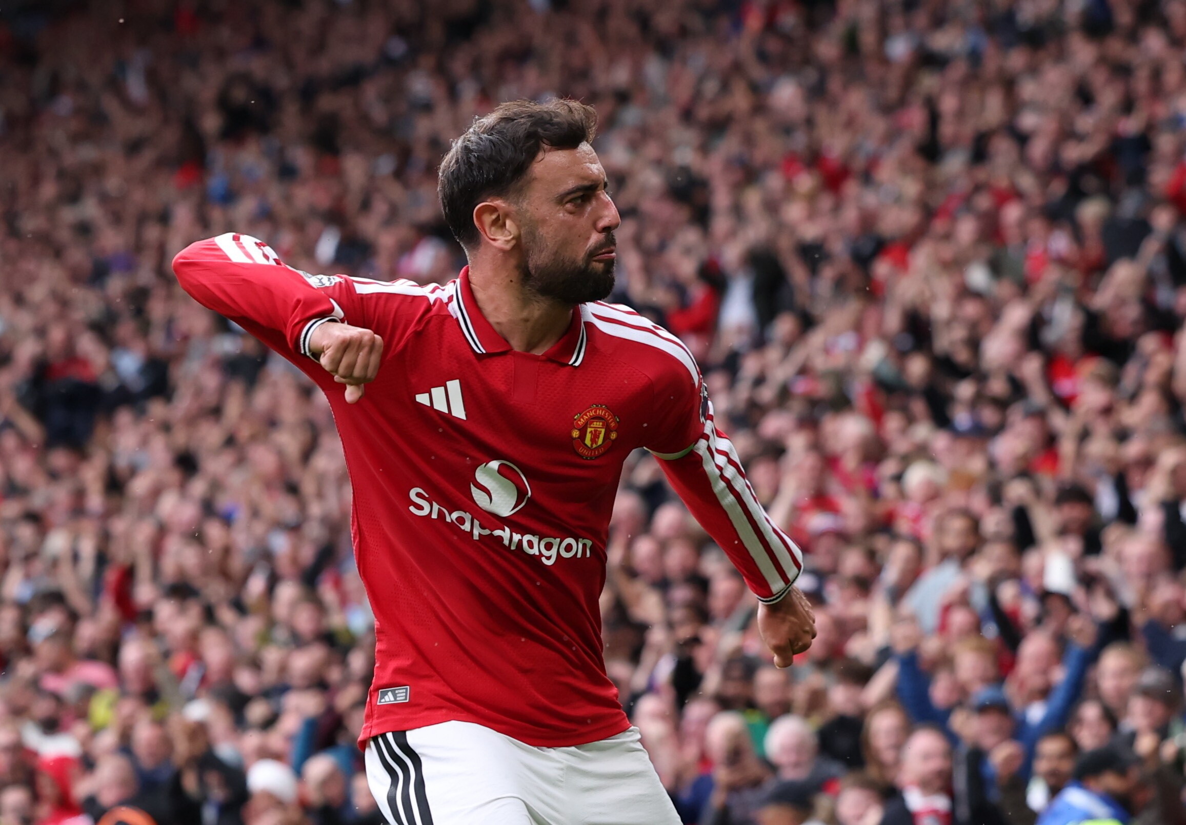 Kanonada w meczu Manchesteru United. Hat trick Bruno Fernandesa