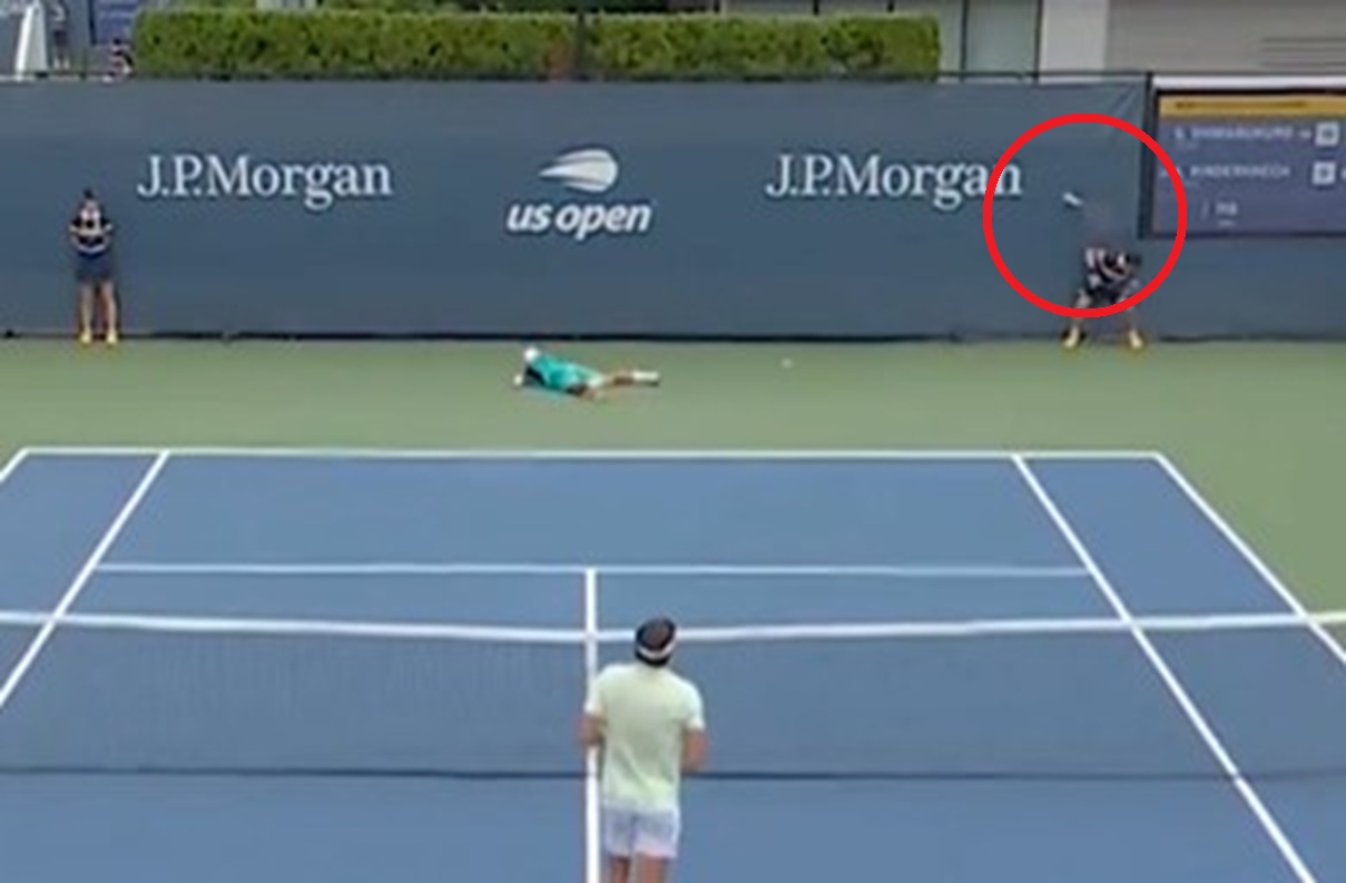 Chwile grozy na US Open. Trafił rakietą w chłopca