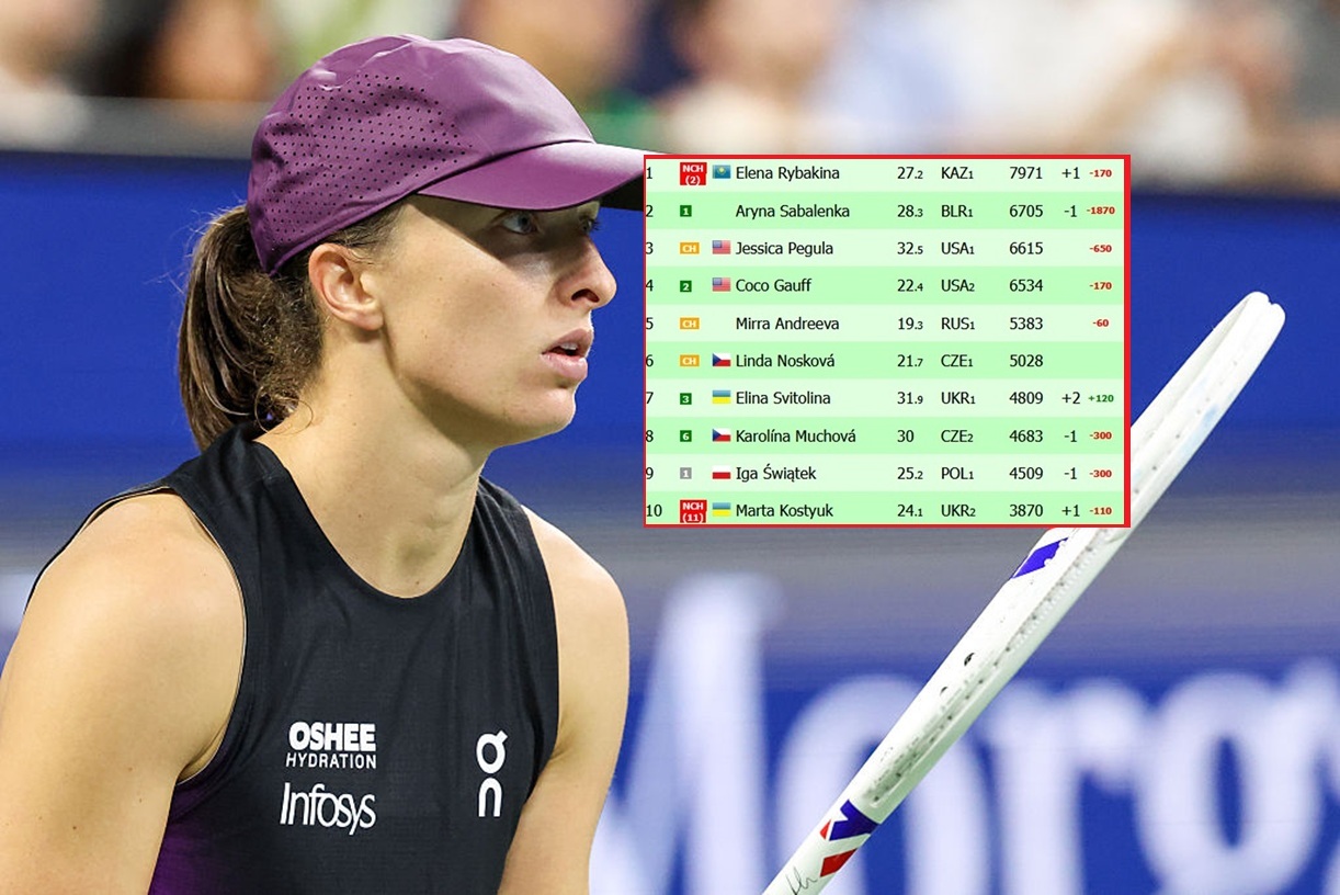 Świątek jeszcze na minusie. Zobacz ranking po awansie w US Open