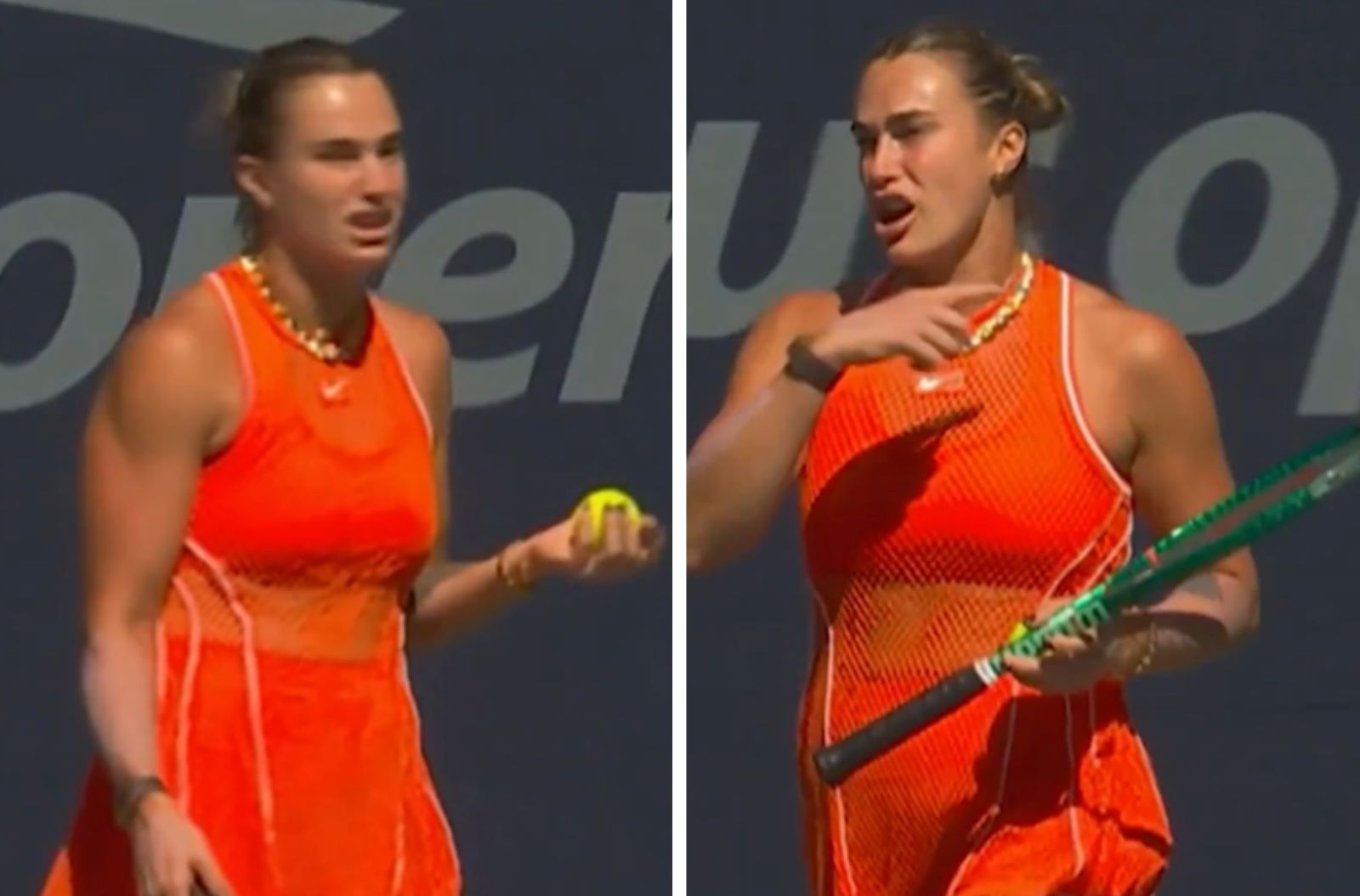 "Proszę, nie róbcie tego". Sabalenka zdegustowana