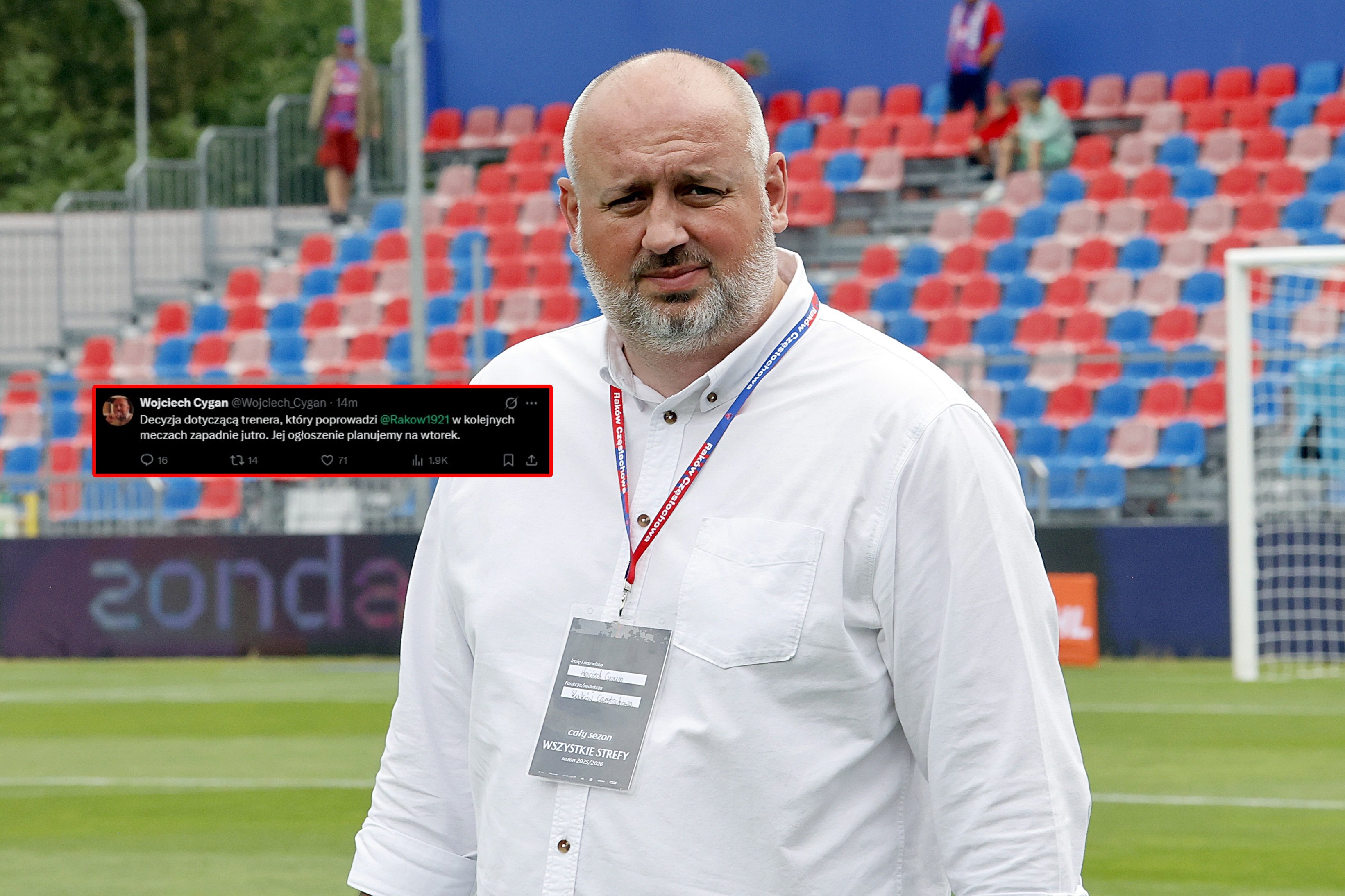 Raków szuka trenera. To wtedy zapadnie decyzja