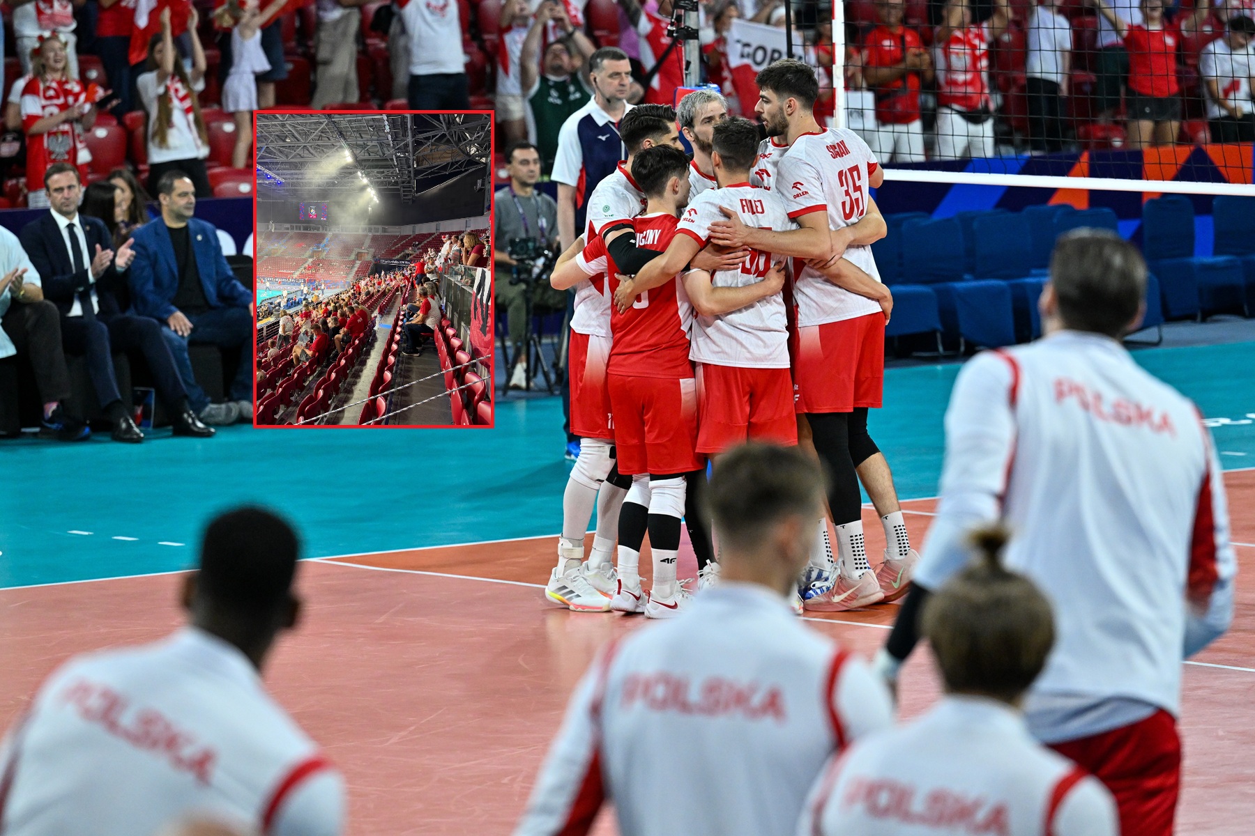 Niestety. Tak wyglądały trybuny na meczu Polaków