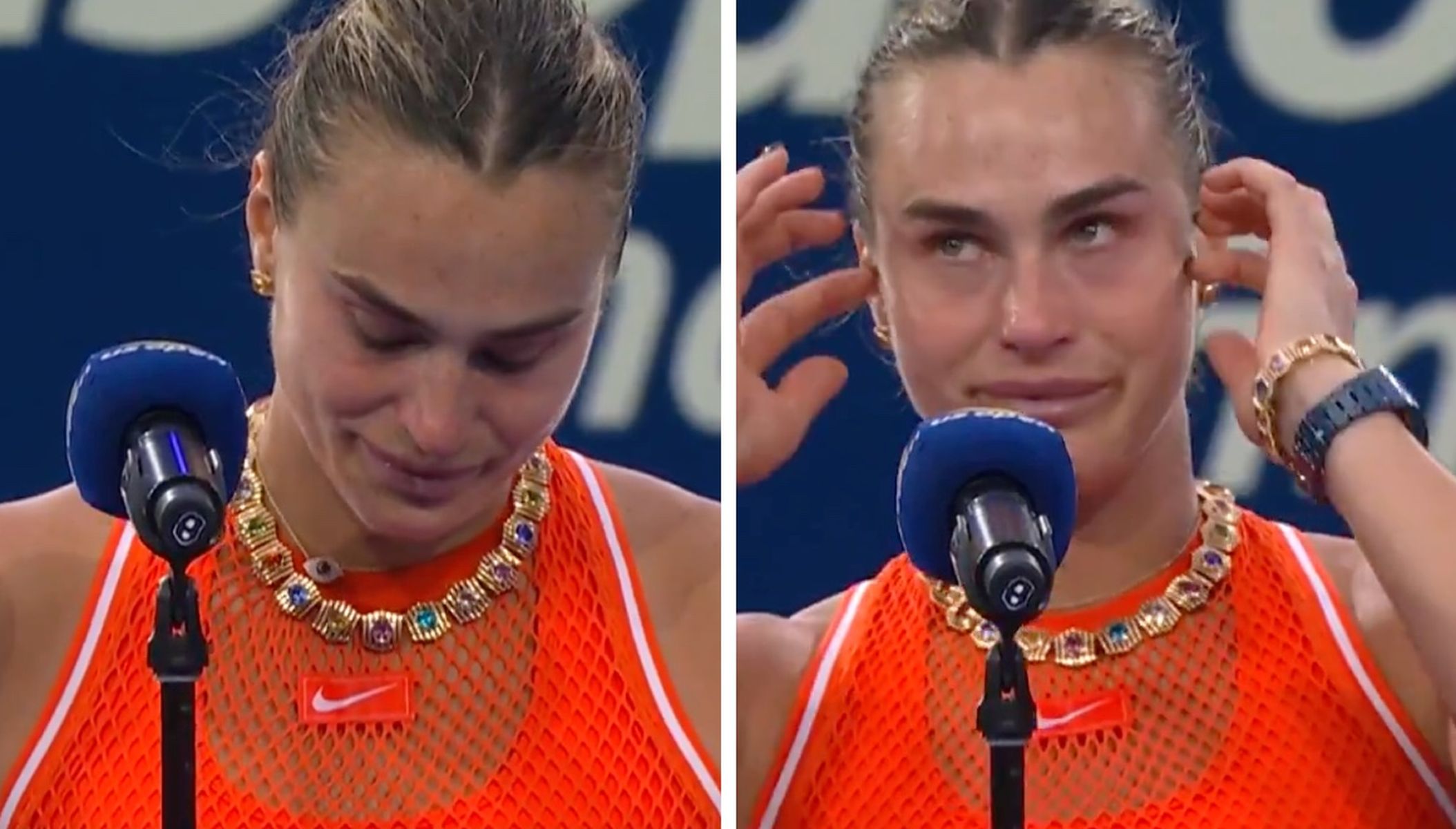 Sabalenka miała łzy w oczach. "To ostatnia rzecz, której teraz chcę"