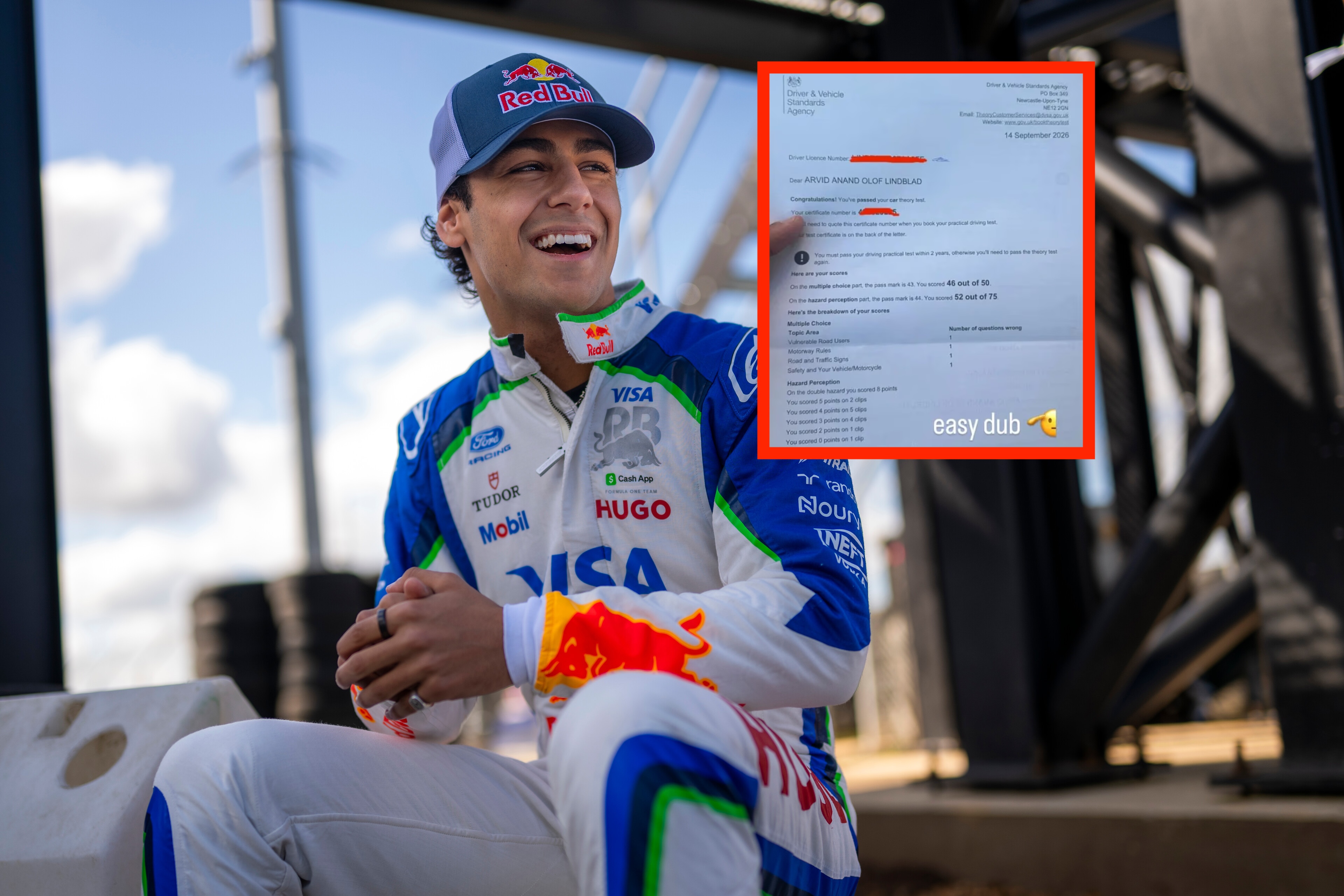 Zachwyca w F1. W końcu przystąpił do egzaminu na prawo jazdy