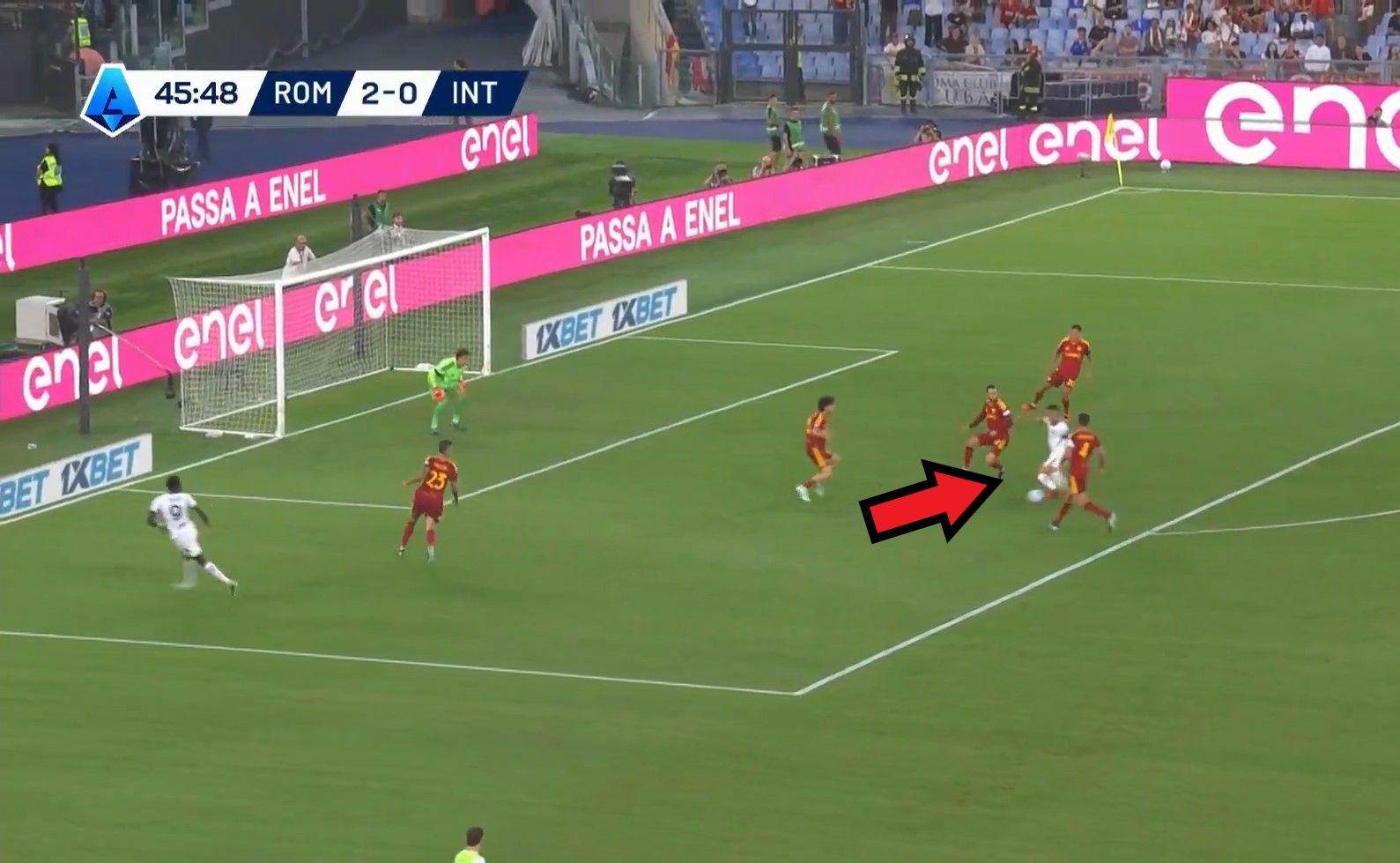 Roma rozdrażniła Inter. Gol w 49. sekundzie po zmianie stron