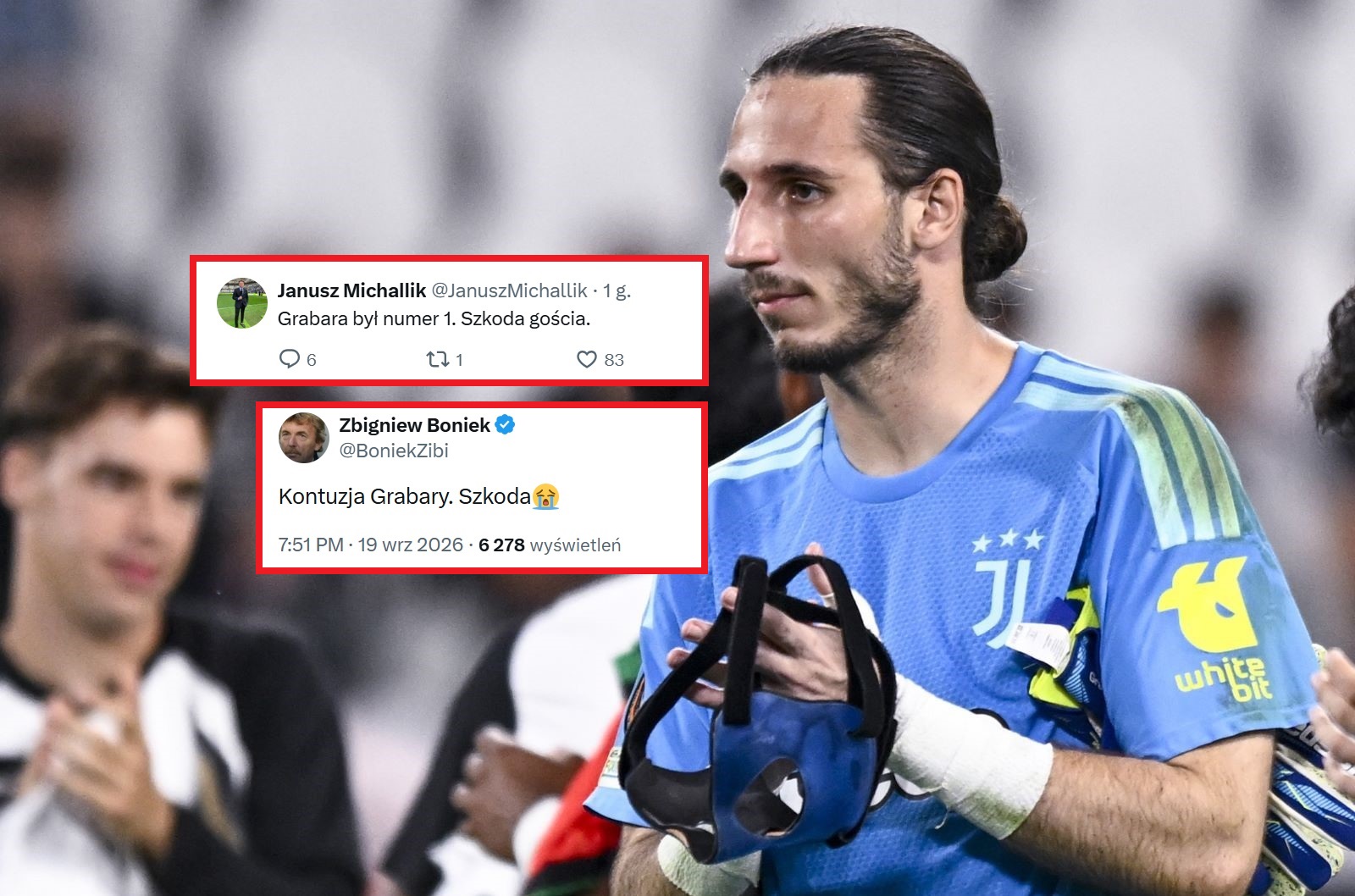 "Szkoda gościa". Fala komentarzy po kontuzji Grabary
