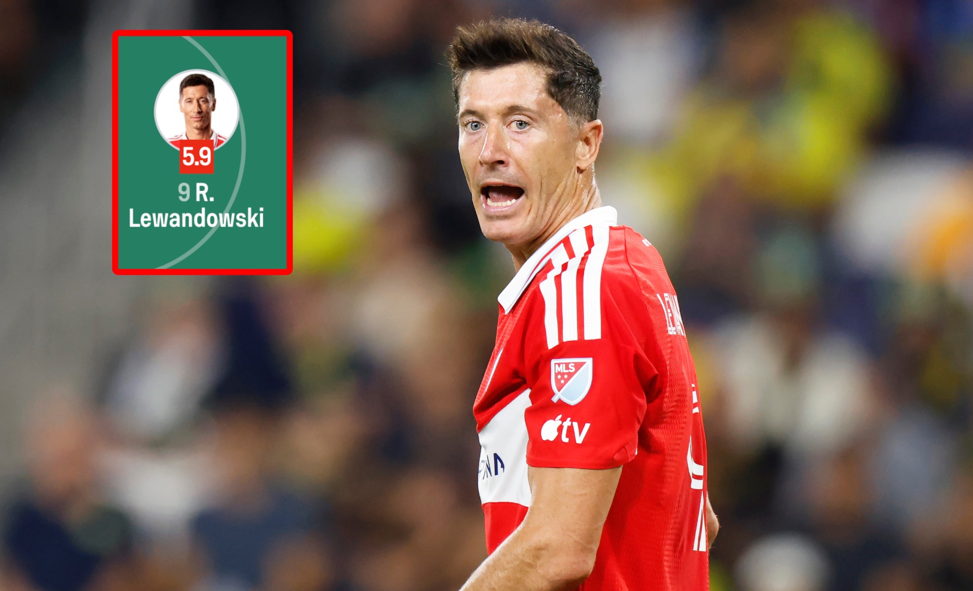 Żal patrzeć. Jedna nota dla Lewandowskiego aż świeci się na czerwono