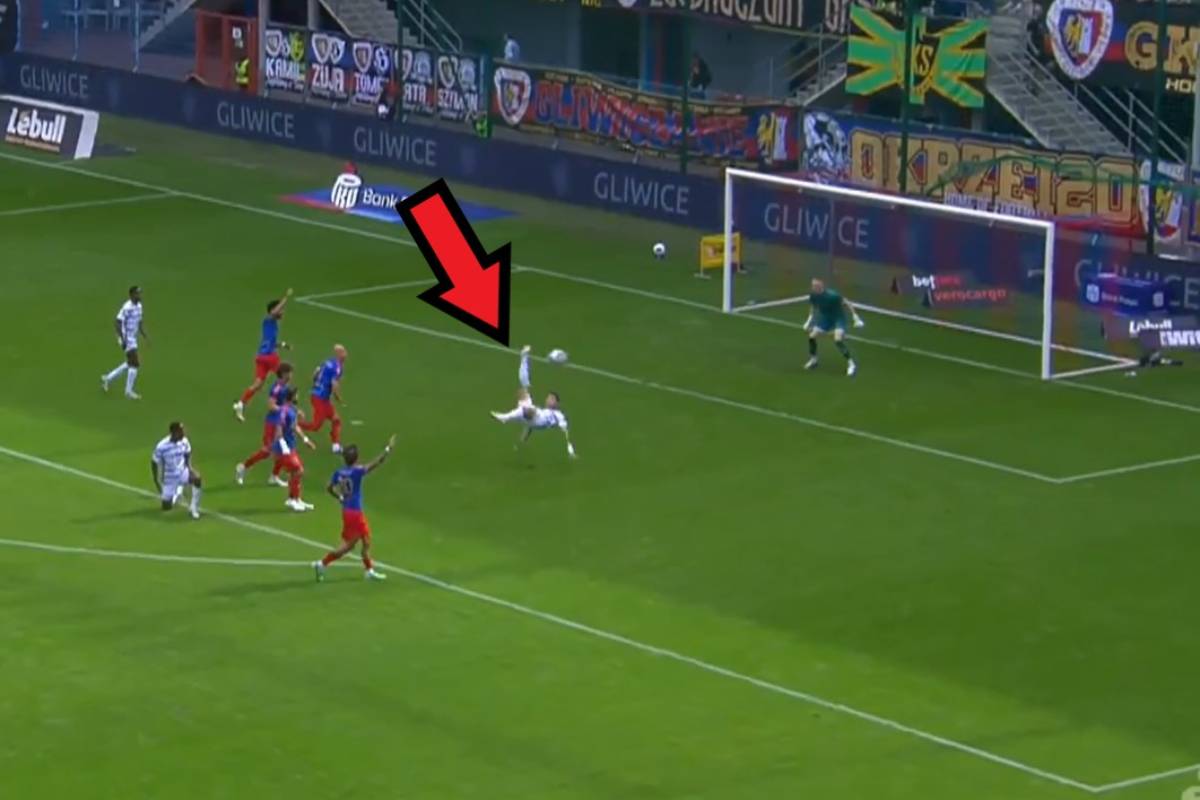Gol przewrotką w Ekstraklasie! Świetnie to zrobił [WIDEO]