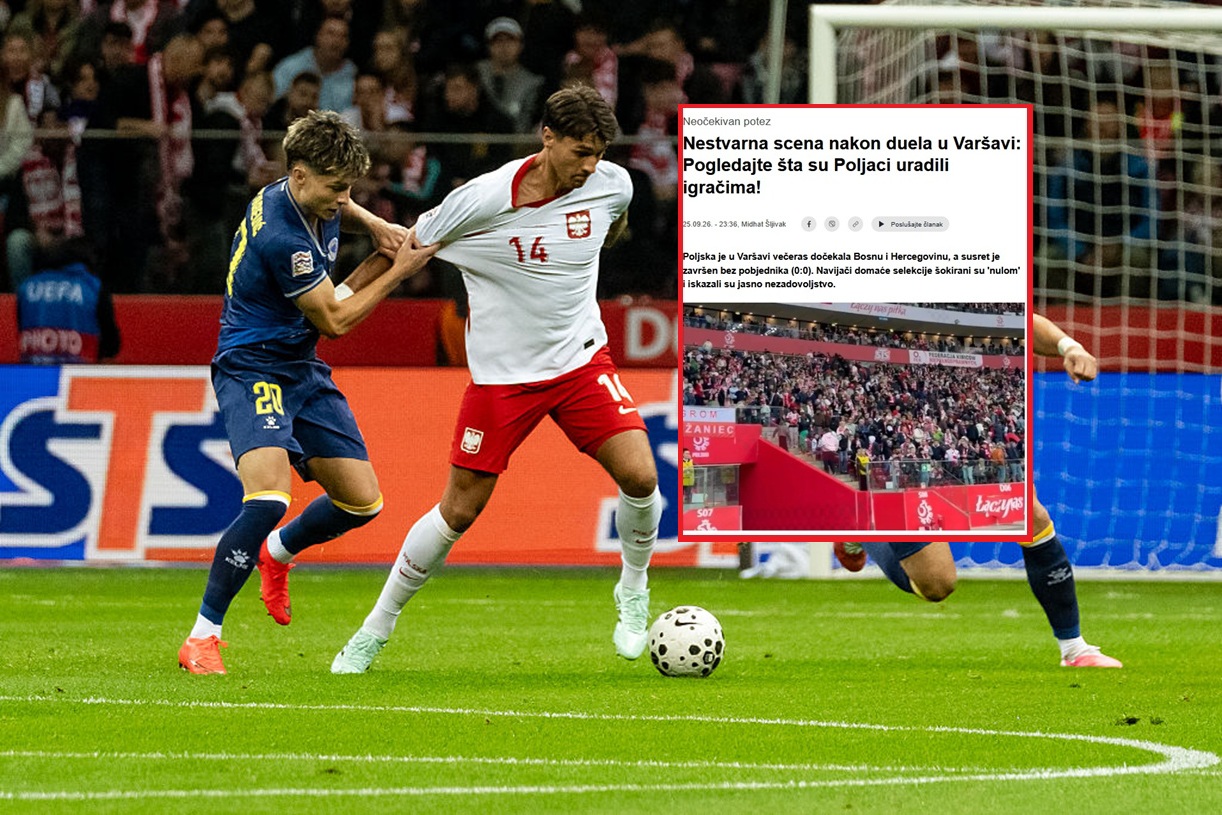 Bośniacy nie mogli uwierzyć w to, co stało się w Warszawie tuż po meczu