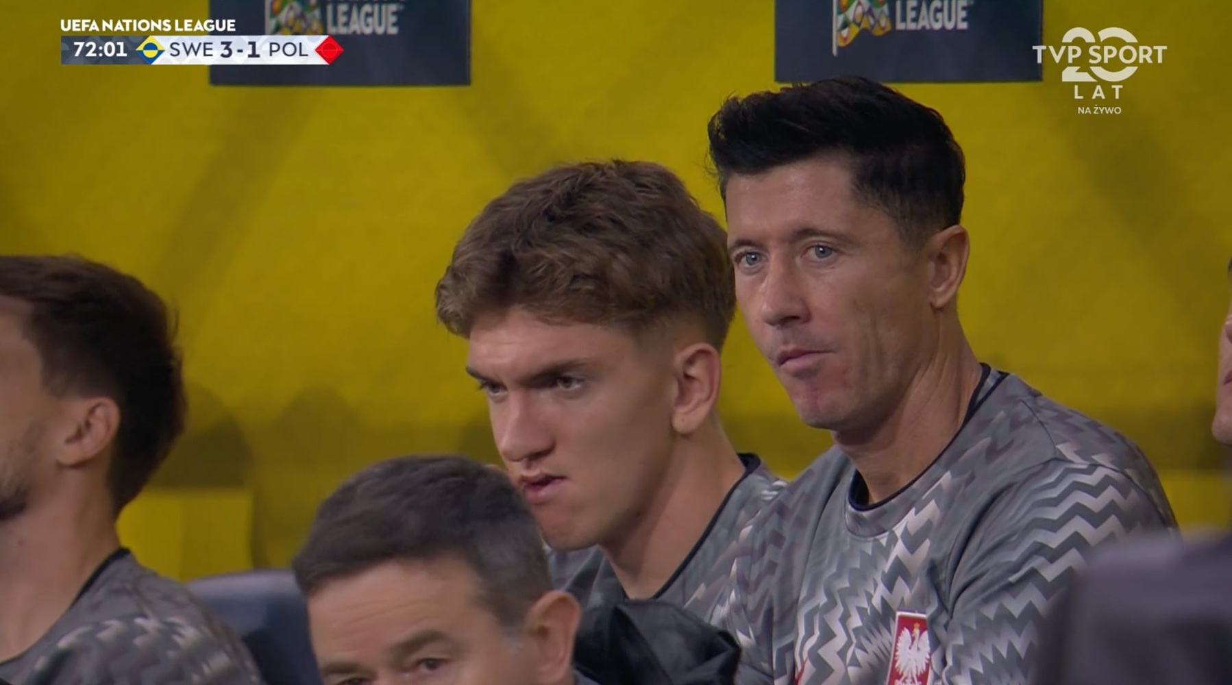 Gol na 1:3. Pokazali reakcję Lewandowskiego