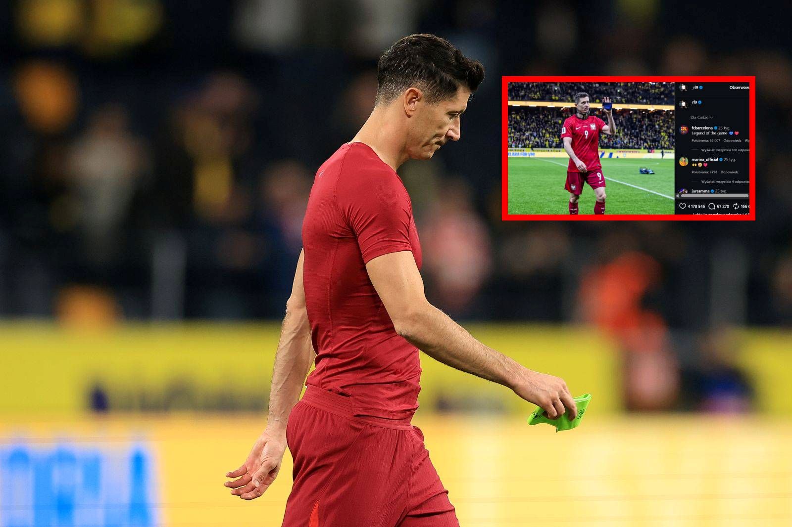 W marcu podpalił internet po meczu ze Szwecją. Zmiana u Lewandowskiego