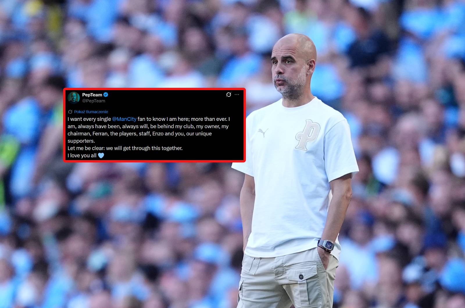 Guardiola zareagował na aferę City. "Pozwólcie, iż wyrażę się jasno"