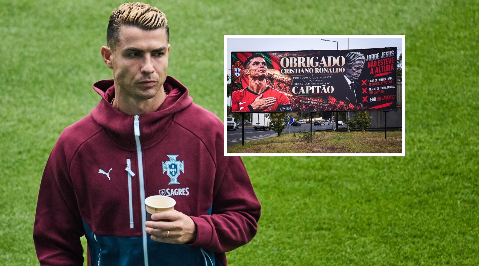 W całym mieście pojawiły się banery popierające Ronaldo. Wiadomo kto za nimi stoi