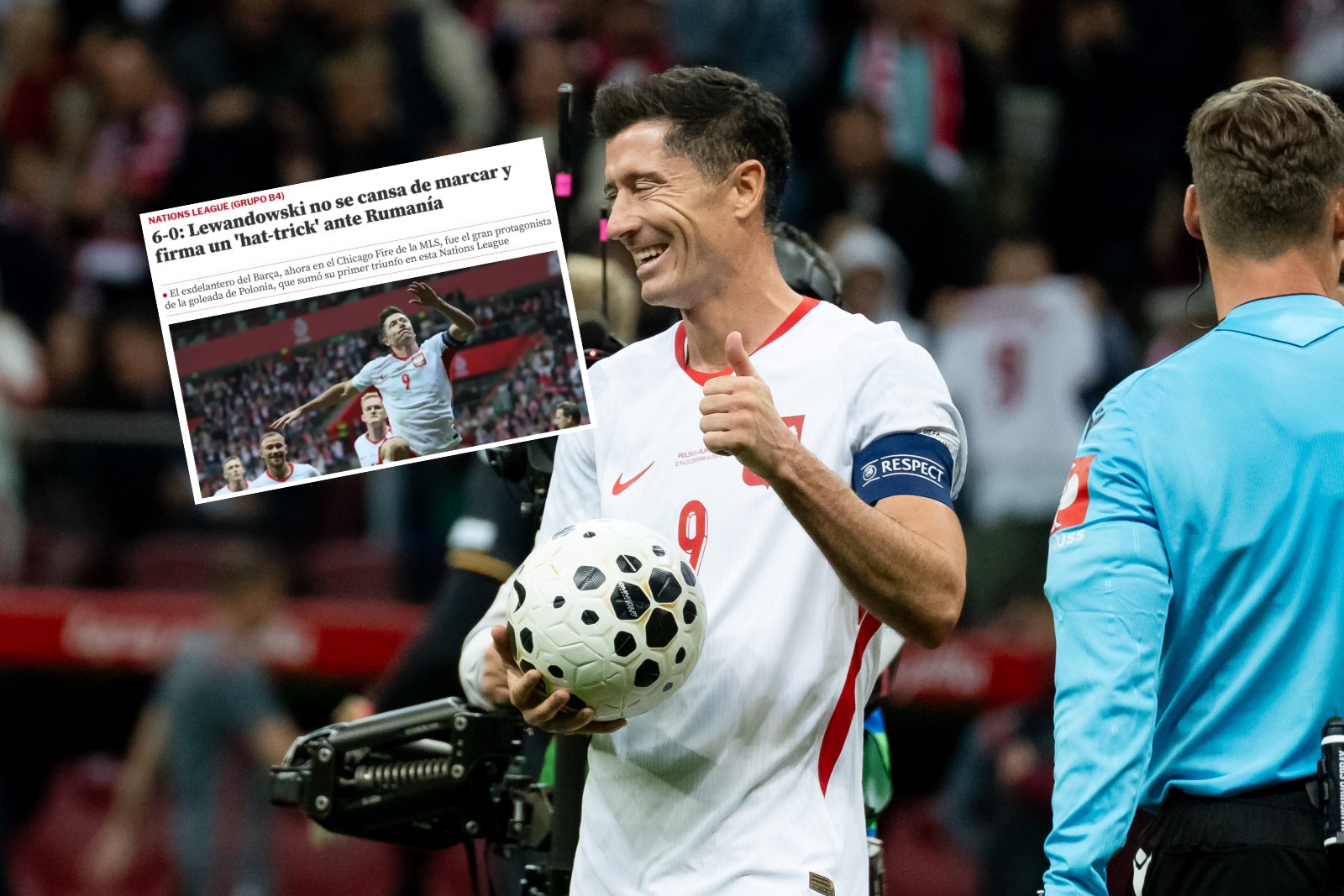 Hiszpanie zachwyceni Lewandowskim. "Nie może przestać strzelać goli"