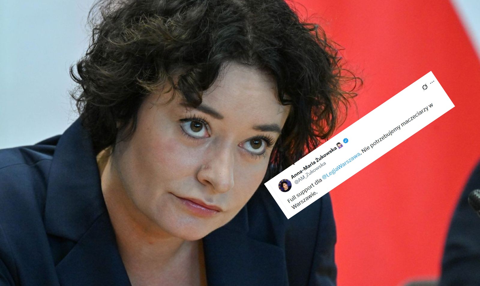 "Nie potrzebujemy maczeciarzy". Taki wpis pojawił się na koncie Żukowskiej