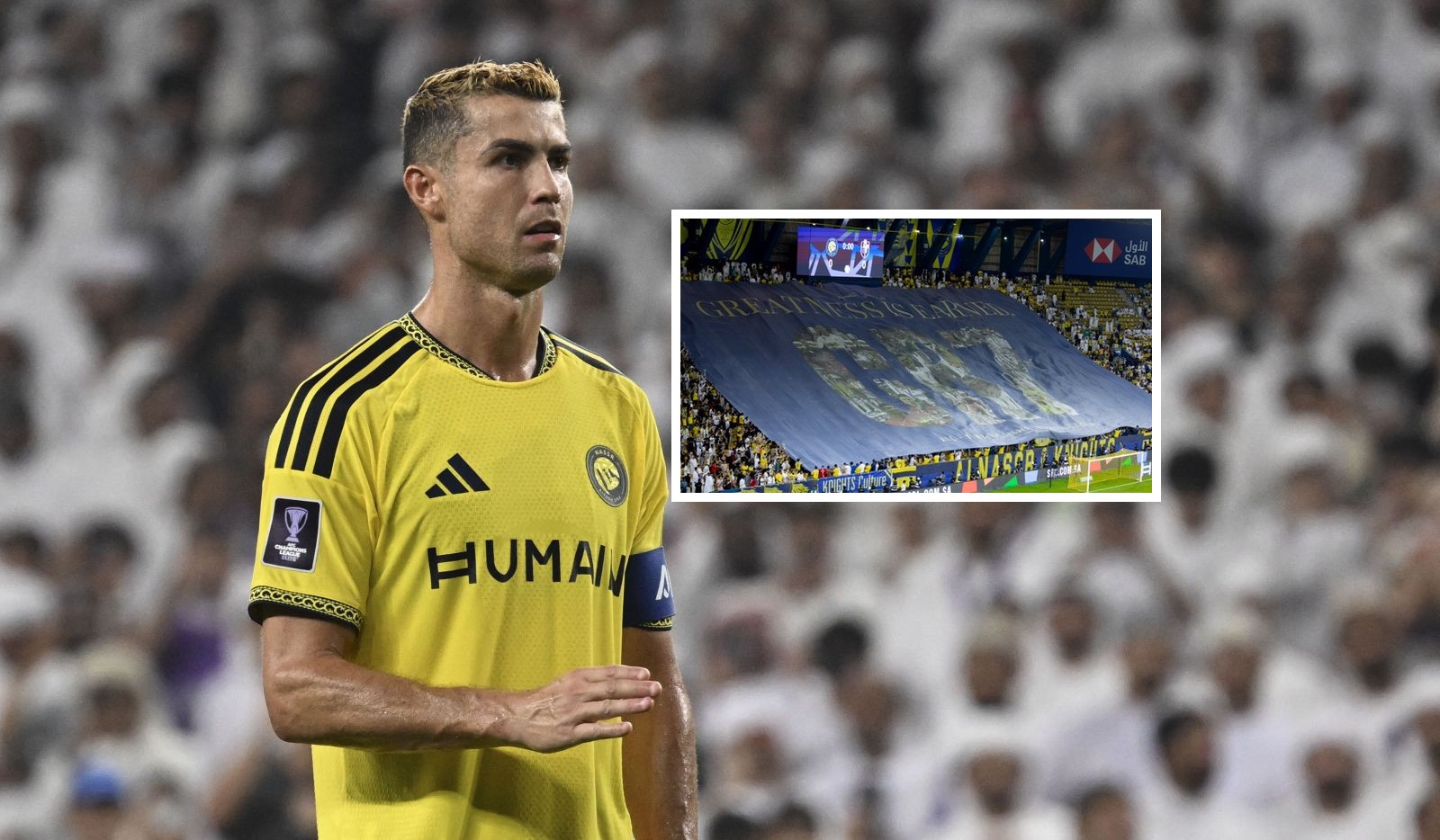 Arabscy kibice wsparli Ronaldo. Wymowny transparent