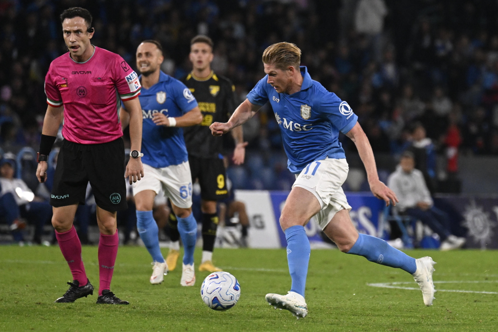 Kevin De Bruyne poprowadził Napoli po punkty