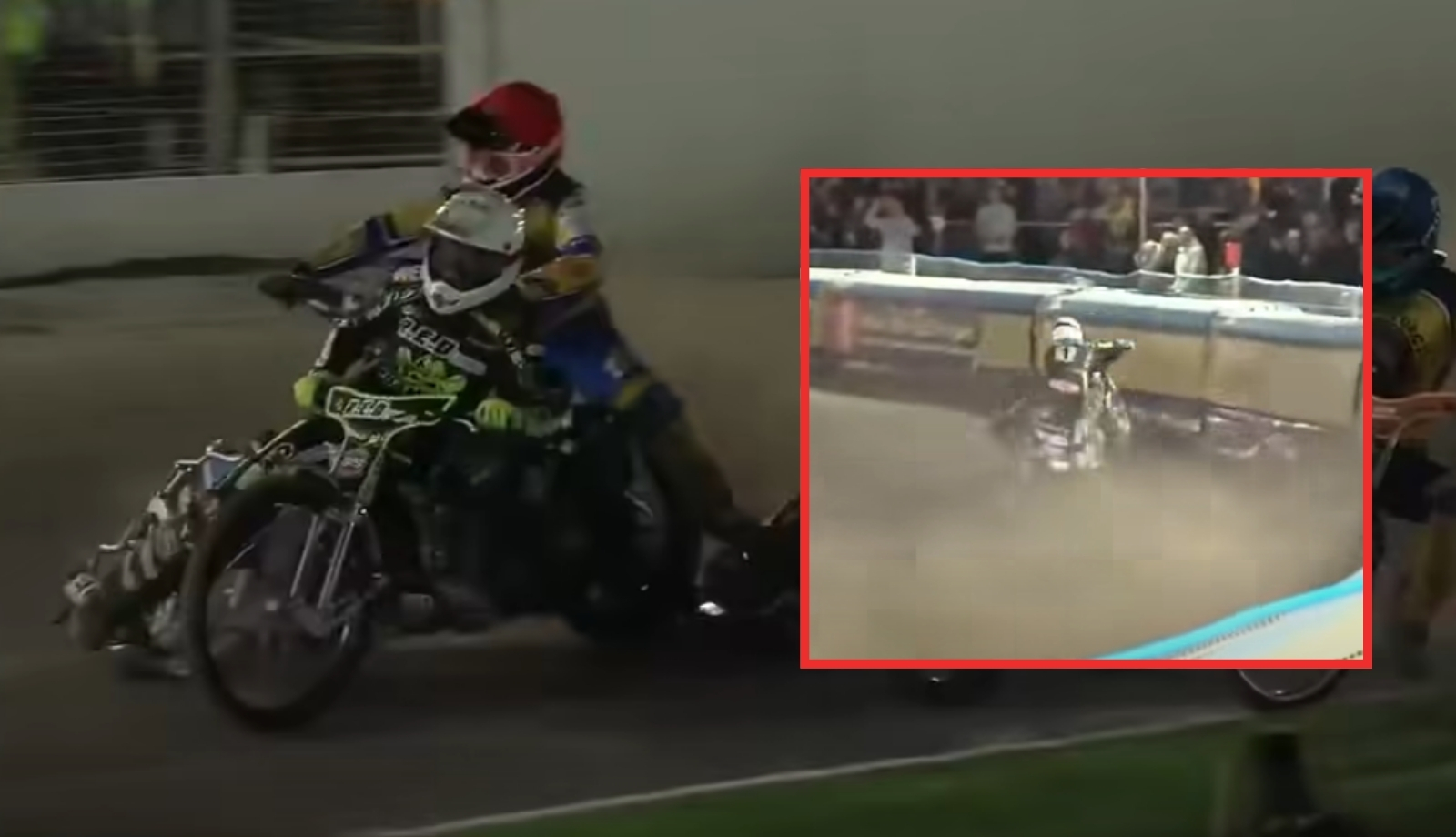 Żużel. Chwile grozy w finale. Z motocyklem wbił się w dmuchaną bandę